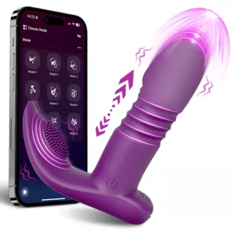 APP-Steuerung Thursting Vagina Vibrator für Frauen Tragbare Höschen G-Punkt Klitoris Vibrator Weibliche Masturbation Sexspielzeug für Frauen