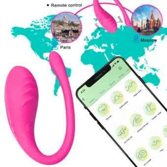 Tragbarer Mini-Vibrator mit App-Fernbedienung für Paare